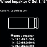 Wera wheel impactor c set 1 dopsleutel (3-delig, met velgbescherming)
