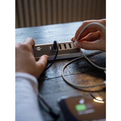 Brennenstuhl estilo meervoudige usb-lader (wit, 1x usb-c, 4x usb-a)