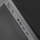 Silverstone fara 311 midi tower behuizing (zwart | 3x usb-a)