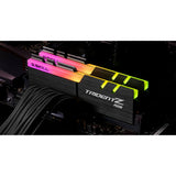 G.skill 32 gb ddr4-3600 kit werkgeheugen (zwart, f4-3600c16d-32gtzrc, trident z rgb, xmp)