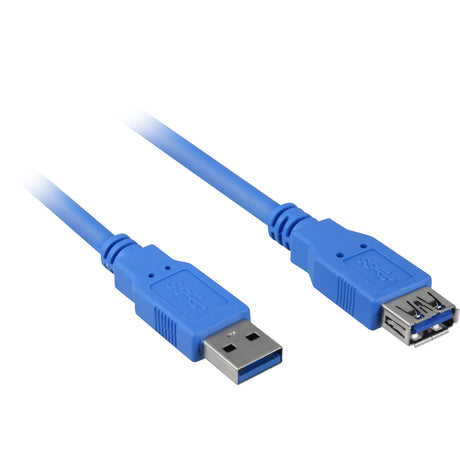 Sharkoon usb 3.0 verlengkabel (blauw, 2 meter)