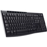 Logitech wireless keyboard k270 (zwart, eu lay-out (qwerty), rubberdome)