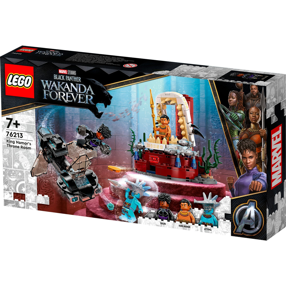 Lego marvel super heroes 76213 koning namor’s troonzaal