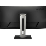 Viewsonic uwqhd curved docking monitor vg3456c 34 ultrawide (zwart (mat), 2x hdmi, 1x displayport, usb-a, usb-b, usb-c, lan, audio)