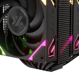 Xyz pc gear thermax 6 duo rgb cpu-koeler (zwart, argb, pwm)