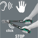 Wera click-torque x 7 draaimomentsleutel voor insteekgereedschappen (zwart groen, 10-100 nm)