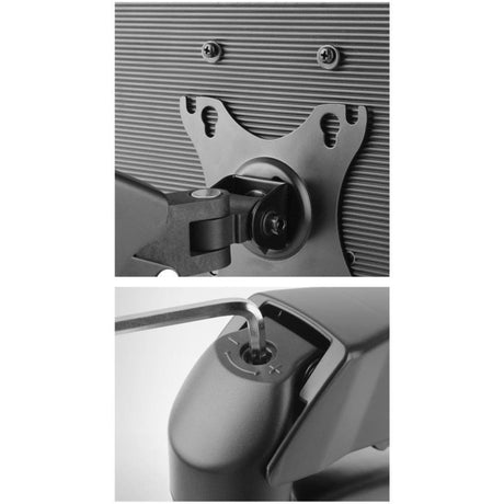 Act connectivity monitorarm office met gasveer, 1 scherm (zwart)