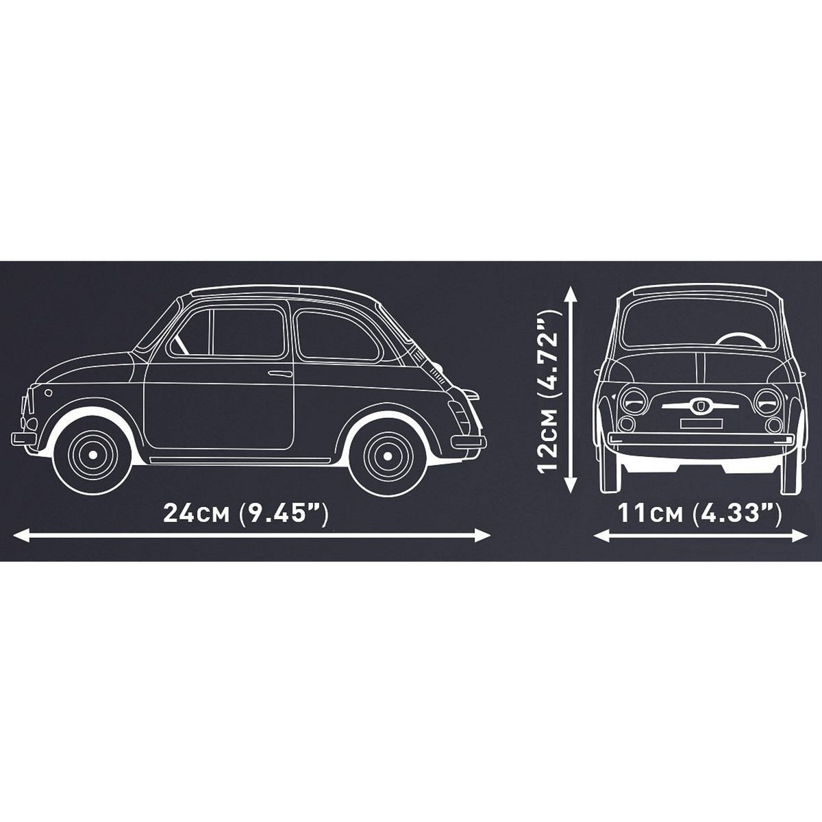 Cobi fiat abarth 595 constructiespeelgoed (schaal 1:12)