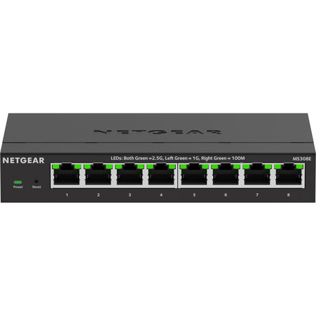 Netgear 8-port 2.5g multi-gigbit ethernet plus switch (ms308e) (zwart, managed)