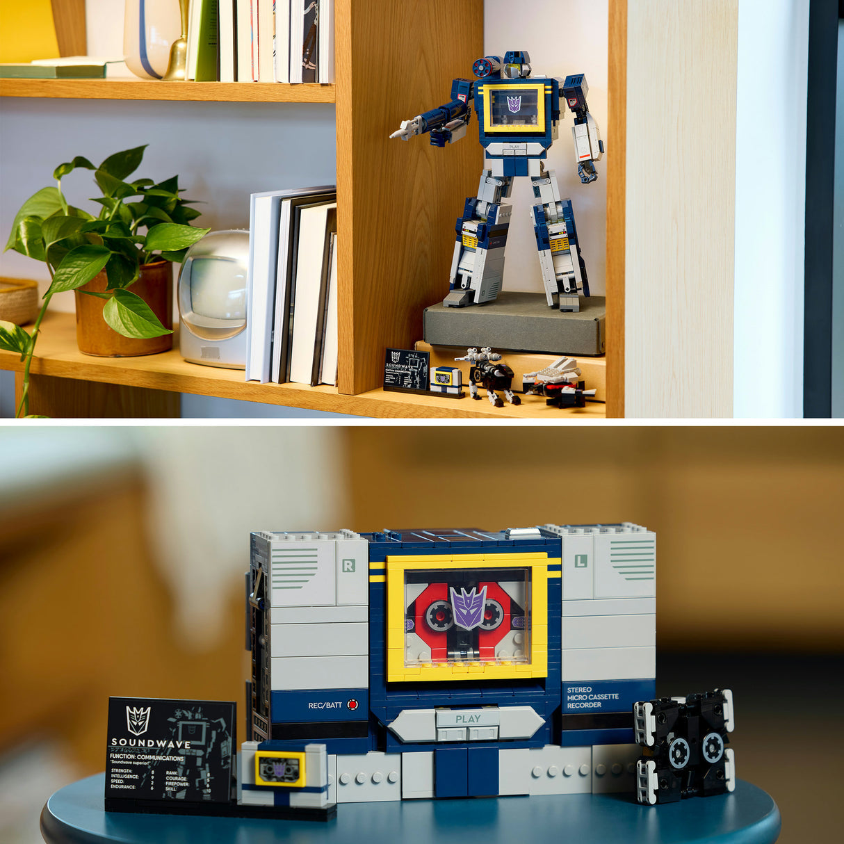 Lego ® icons transformers: soundwave - transformers collectie - 10358