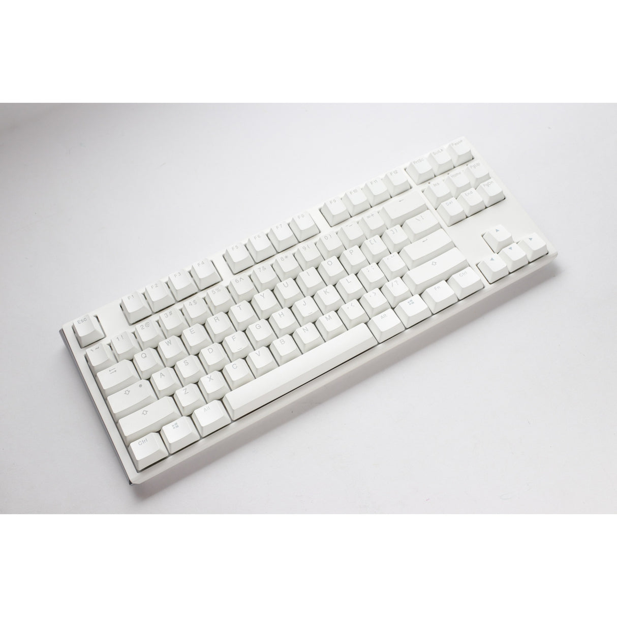 Ducky one 3 classic pure white tkl rgb mechanisch toetsenbord (wit, us lay-out (qwerty), cherry mx red, 80% (tkl), rgb leds, double-shot pbt, hot-swappable, quack mechanics)