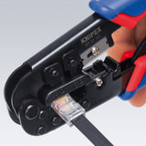 Knipex 975110 krimptang voor westernstekkers - 190mm