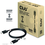 Club 3d gecertificeerde displayport 2.1 kabel (zwart, 1,2 meter, 8k)