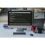 Kensington kb435 eq rechargeable multi-device compact keyboard (grijs, us-international lay-out (qwerty), scissor switches, 80% (tkl), usb, 2,4 ghz, bluetooth 5.4)
