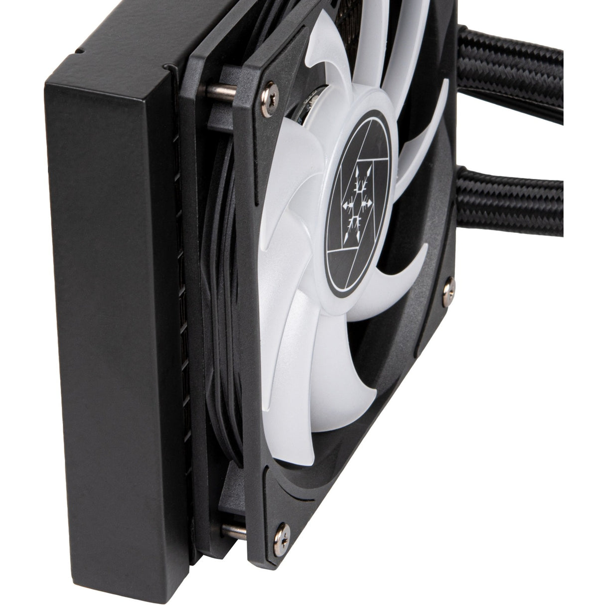 Silverstone vida 120 slim waterkoeling (zwart)