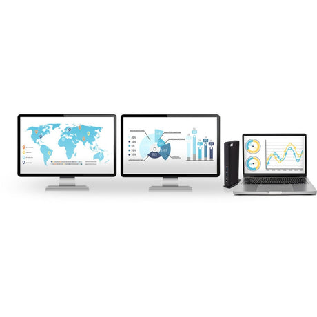 Act connectivity usb-c of usb-a dual monitor docking station (zwart)