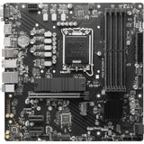 Msi pro b760m-p socket 1700 moederbord (zwart, raid, gb-lan, sound, µatx)
