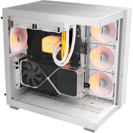 Be quiet! light base 600 dx midi tower behuizing (wit | 2x usb-a | 1x usb-c | rgb | tempered glass)