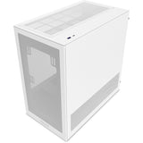 Nzxt h3 flow midi tower behuizing (wit (mat) | 1x usb-a | 1x usb-c | tempered glass)