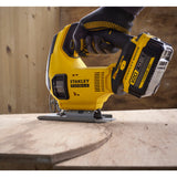 Stanley sfmcs600m2k fatmax® v20 accu decoupeerzaag 18v 4.0ah in koffer