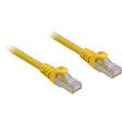 Sharkoon cat.6a netwerkkabel (geel, 1 meter, sftp, rj-45, halogeenvrij)