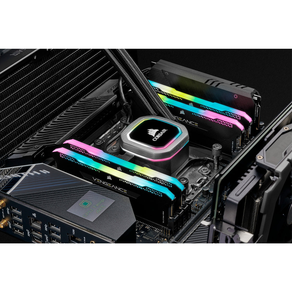 Corsair 64 gb ddr4-3200 (4x 16 gb) werkgeheugen (cmh64gx4m4e3200c16, xmp 2,0)
