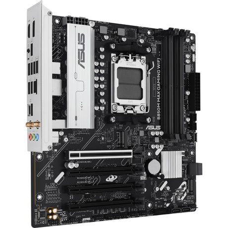 Asus b850m max gaming wifi socket am5 moederbord (gbe-lan, wi-fi 6, bt, sound, µatx)