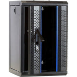 Dsi 10 inch 9u serverkast met glazen deur server rack