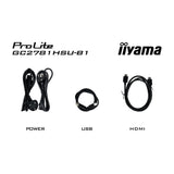 Iiyama g-master black hawk g2471hs-b1 27 curved gaming monitor (zwart, hdmi, displayport, 2x usb, 144 hz)