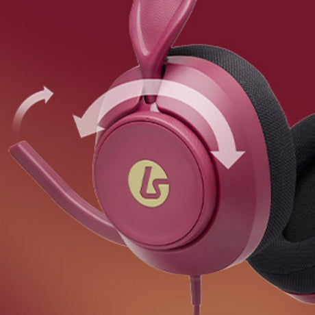 Powera lucidsound ls10x gen 2 bedrade gamingheadset voor xbox series x|s - robijn over-ear gaming headset (donkerrood, xbox series x|s, xbox one, pc)