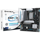 Maxsun ms-esport b860m sniper wifi socket 1851 moederbord (zwart, raid, 2.5 gb-lan, wlan, bt, sound, µatx)