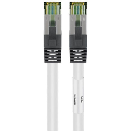 Goobay cat.8.1 netwerkkabel (wit, 0,5 meter, s ftp (pimf), rj-45)