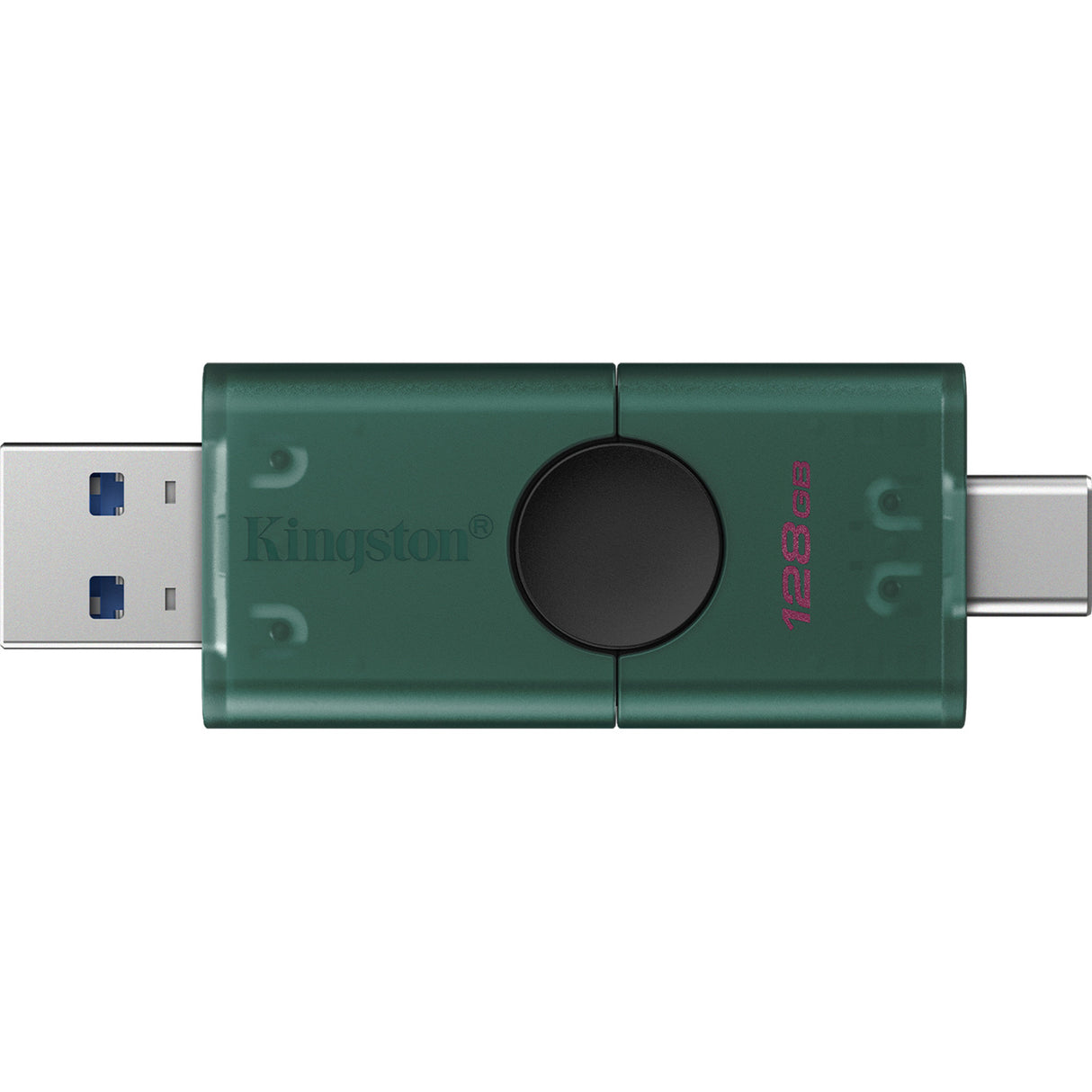 Kingston datatraveler duo 128 gb usb-stick (groen zwart, dtdeg2 128gb)