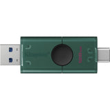Kingston datatraveler duo 128 gb usb-stick (groen zwart, dtdeg2 128gb)
