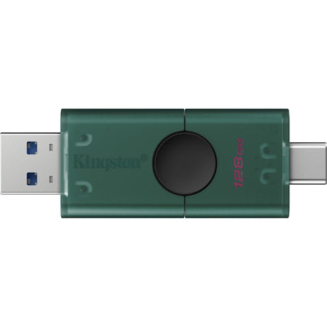 Kingston datatraveler duo 128 gb usb-stick (groen zwart, dtdeg2 128gb)