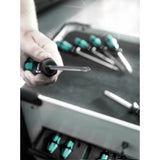 Wera schroevendraaierset 334 335 6 kraftform plus, lasertip met rek (zwart groen, 6-delig)