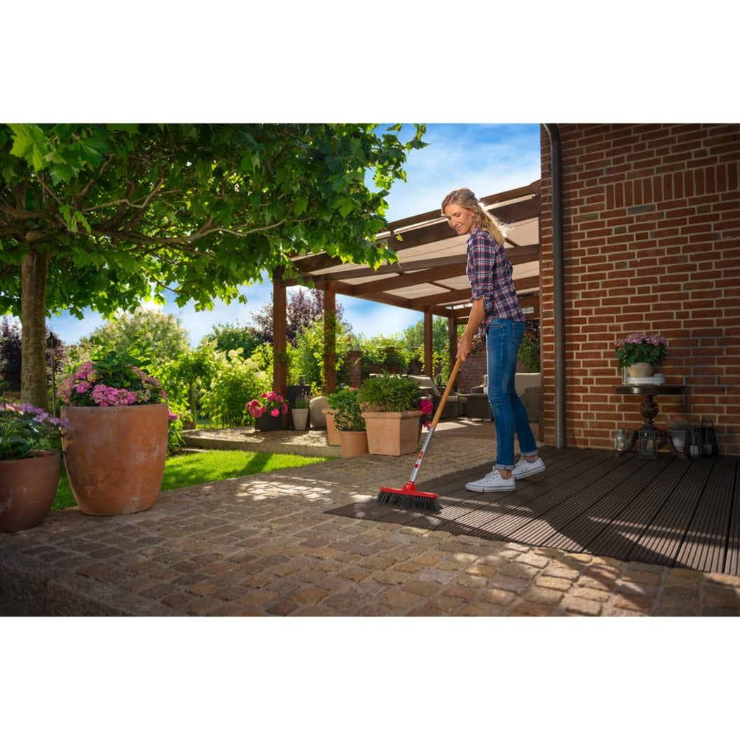 Wolf-garten huisbezem hb 350 m - reiningingsgereedschap - 35 cm geel rood