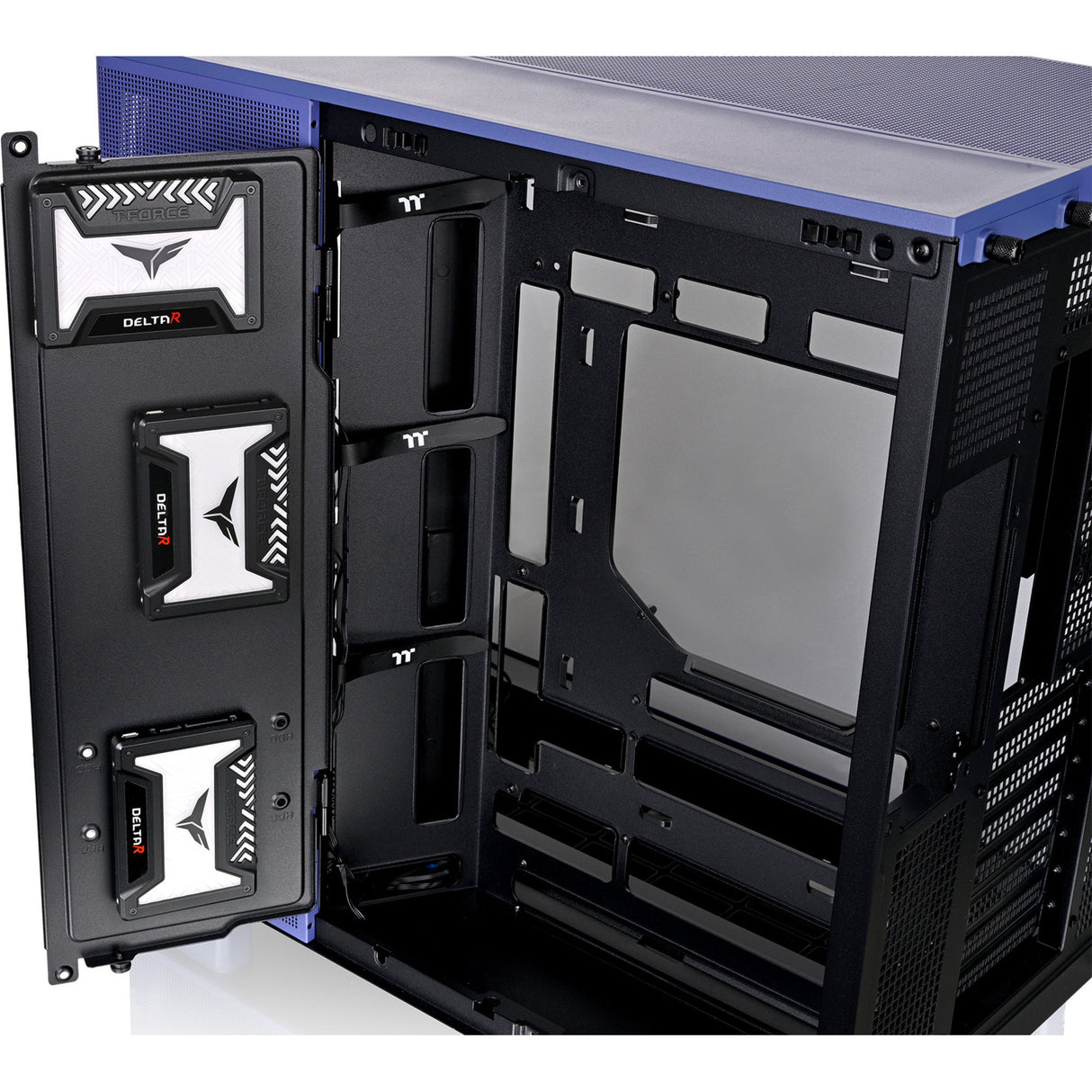 Thermaltake view 380 xl tg argb future dusk midi tower behuizing (paars | 2x usb-a | 1x usb-c | rgb | window)