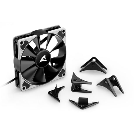 Sharkoon silentstorm bw120 pwm case fan (120 x 120 x 25 mm)