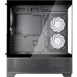 Silverstone lucid 05 mini tower behuizing (zwart | 2x usb-a | 1x usb-c | rgb | tempered glass)