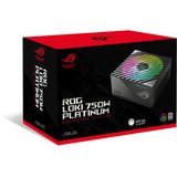 Asus rog loki sfx-l platinum modulaire 750 watt voeding (zwart, 1x 12v-2x6, 3x pcie)