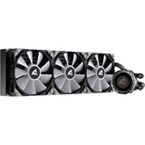 Sharkoon s90 rgb waterkoeling (zwart, 4-pins pwm fan-connector)