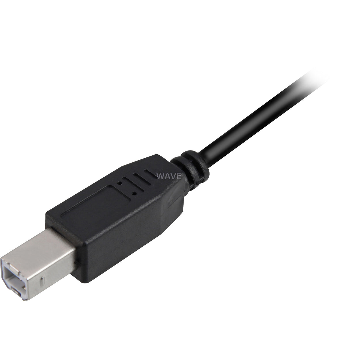 Sharkoon usb-a 2.0 > usb-b kabel (zwart, 0,5 meter)