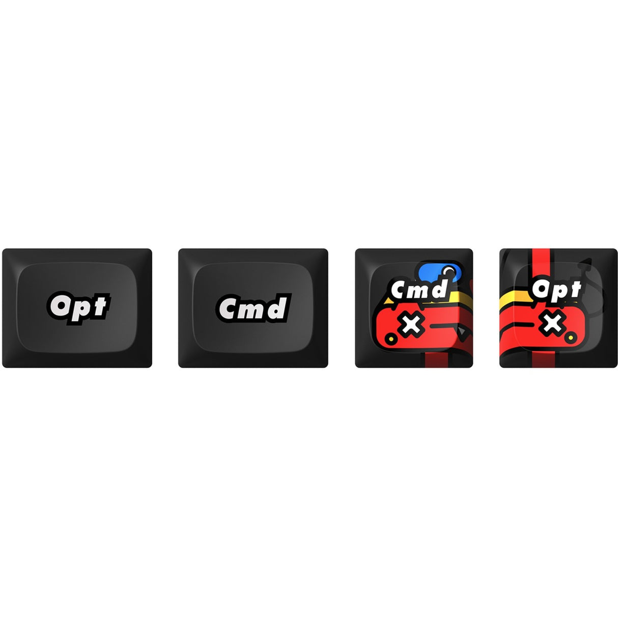 Iqunix f97 graffiti diary wireless mechanical keyboard (zwart, us lay-out (qwerty), cherry mx silent red, 96%, rgb leds, hot-swappable, pbt, 2.4ghz | bluetooth 5.1 | usb-c)