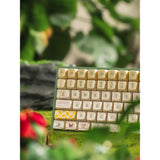 Iqunix f97 floral date rgb mechanisch gaming toetsenbord (groen, us lay-out (qwerty), iqunix little prince, 96%, rgb leds, hot-swappable, pbt, 2.4ghz | bluetooth 5.1 | usb-c)