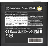 Silverstone triton 1000rz modulaire 1000 watt voeding (zwart, 1x 12v-2x6, 4x pcie)