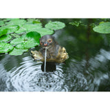 Ubbink drijvende spuitfiguur otter op boomstam waterornament