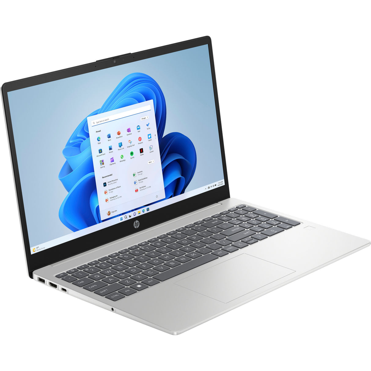 Hp 15-fd1086nd (cc5z5ea#abh) 15.6 laptop (zilver | core ultra 7 155h | intel arc graphics | 24 gb | 1 tb ssd)