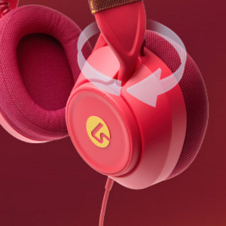 Powera lucidsound ls10x gen 2 bedrade gamingheadset voor xbox series x|s - rood vuur over-ear gaming headset (rood geel, xbox series x|s, xbox one, pc)