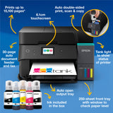 Epson ecotank et-4950 all-in-one inkjetprinter (zwart, faxen, scannen, kopiëren, wifi, inclusief tot 3 jaar inkt)
